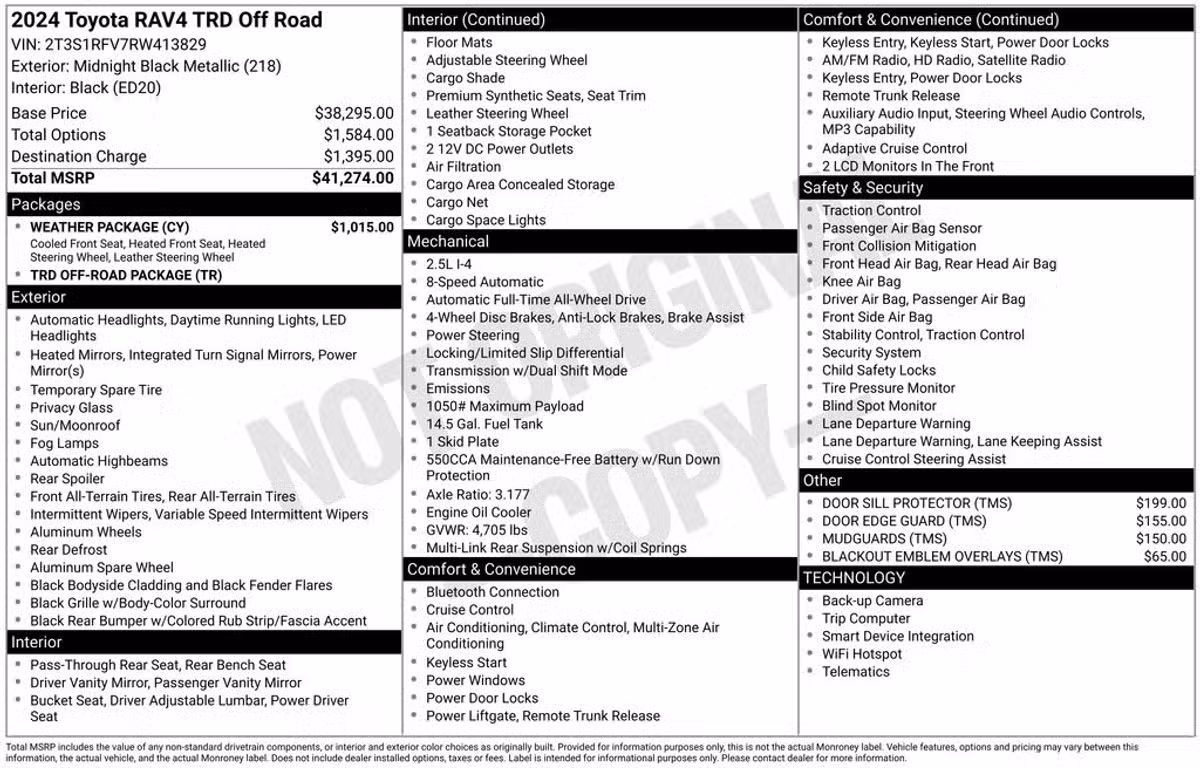2024 Toyota RAV4 TRD Off-Road Image 8