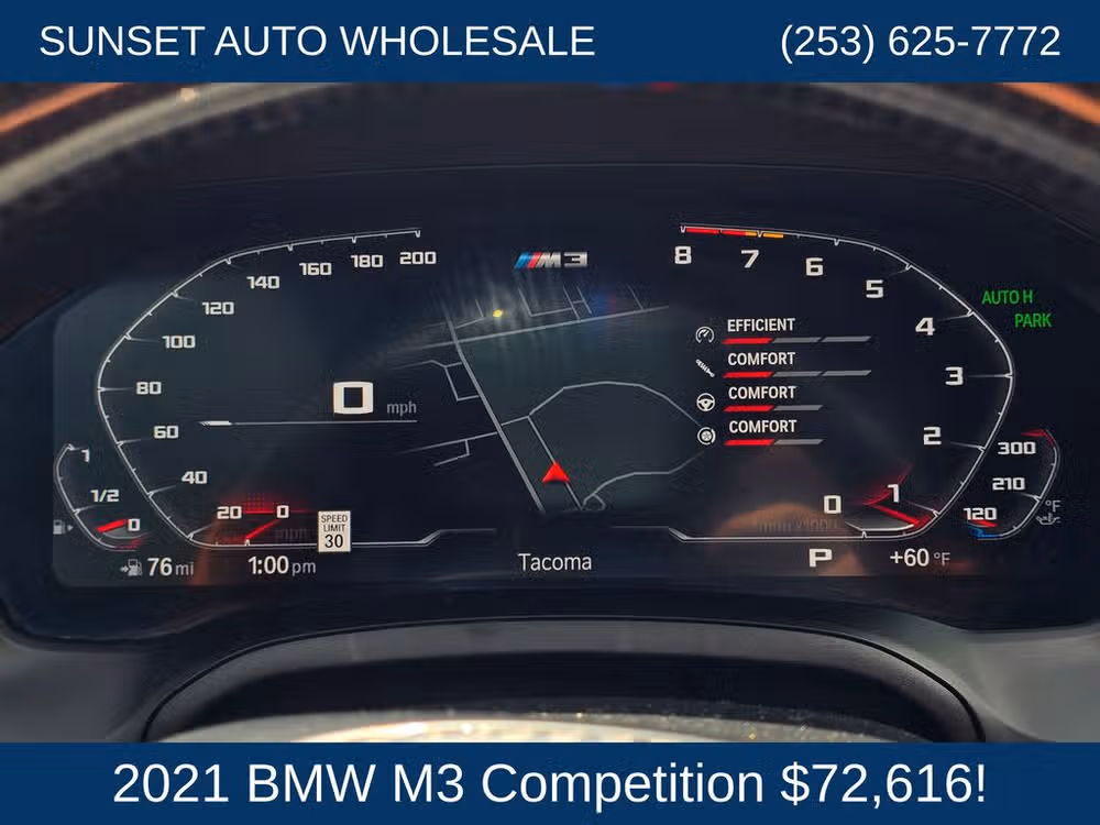 2021 BMW M3 Competition Image 34