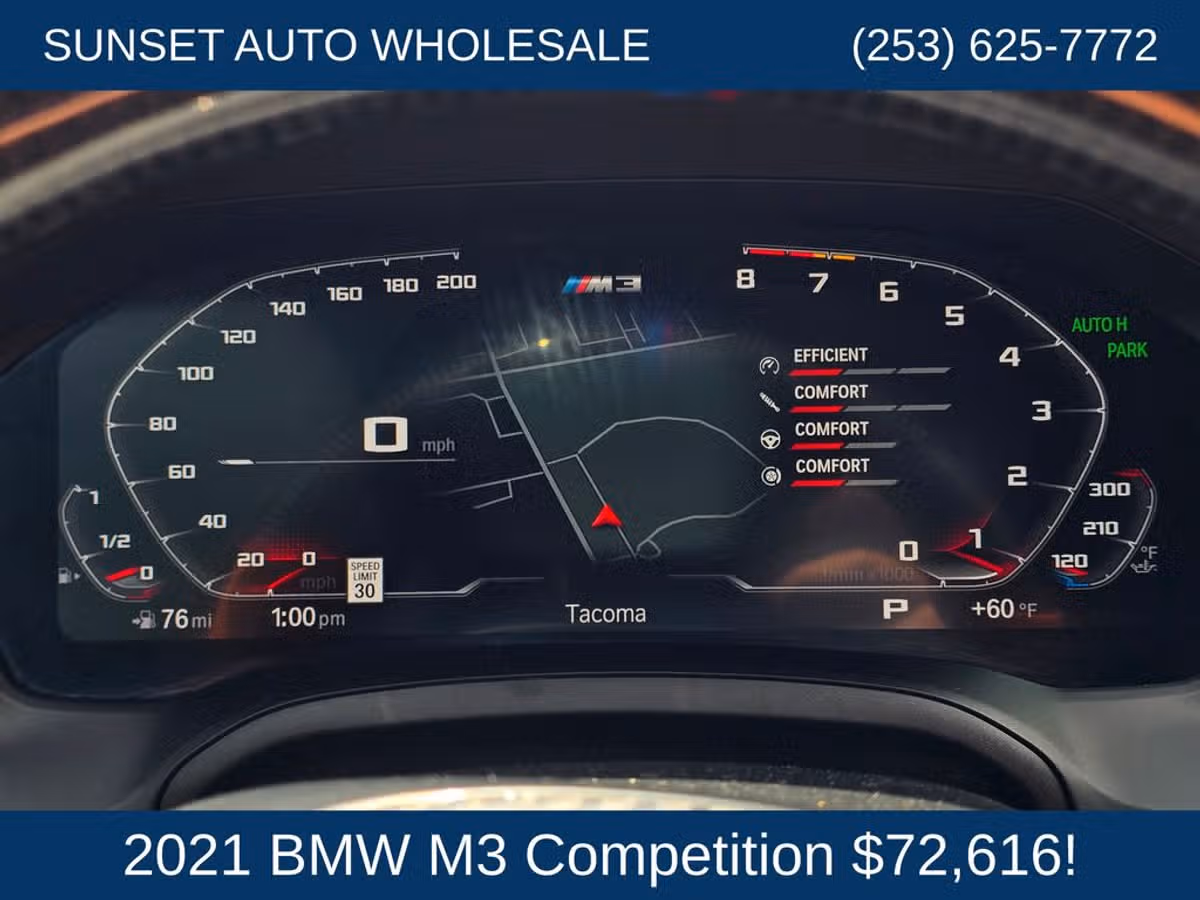 2021 BMW M3 Competition Image 34
