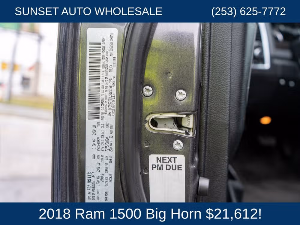 2018 Ram 1500 Big Horn Crew Cab Image 32
