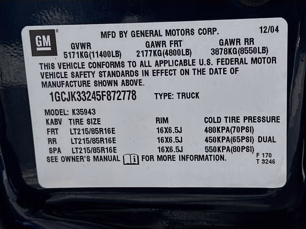 2005 Chevrolet Silverado 3500 LT Duramax 4x4 Image 30