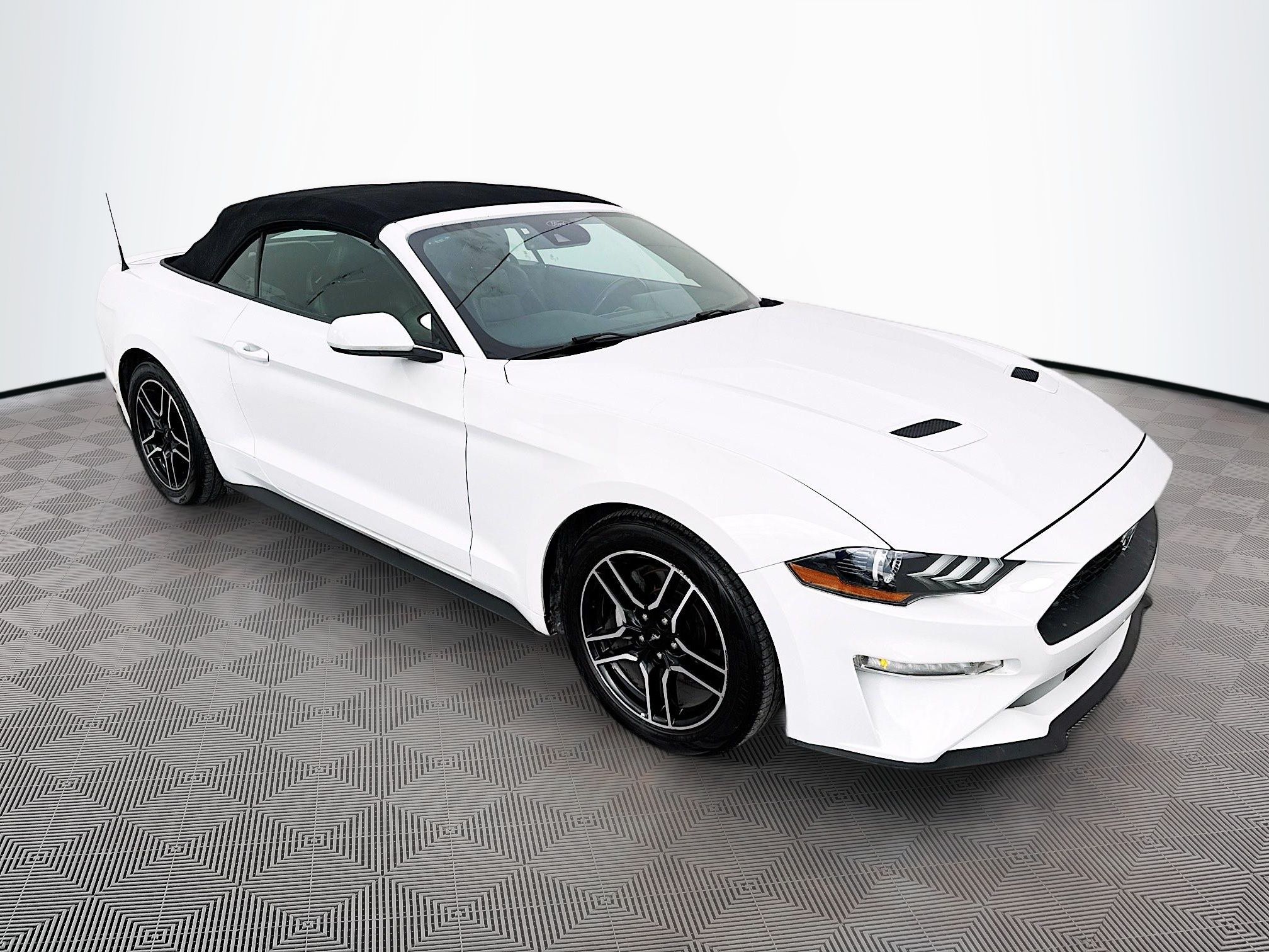 Oxford White 2021 Ford Mustang EcoBoost Premium Convertible RWD Convertible Rear-Wheel Drive Automatic