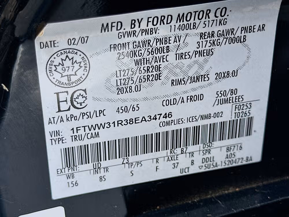 2008 Ford F-350 Super Duty Lariat Crew Cab Diesel 4x4 Image 30