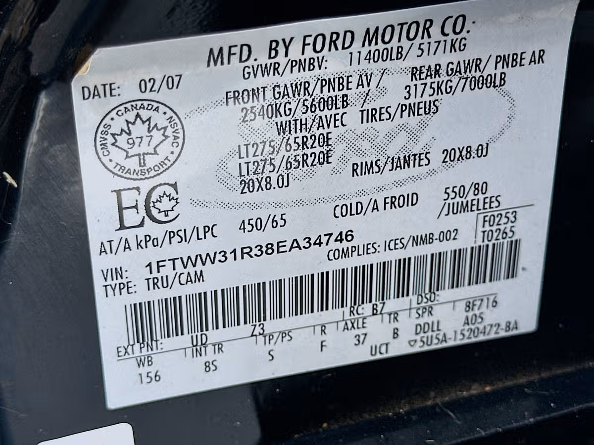 2008 Ford F-350 Super Duty Lariat Crew Cab Diesel 4x4 Image 30