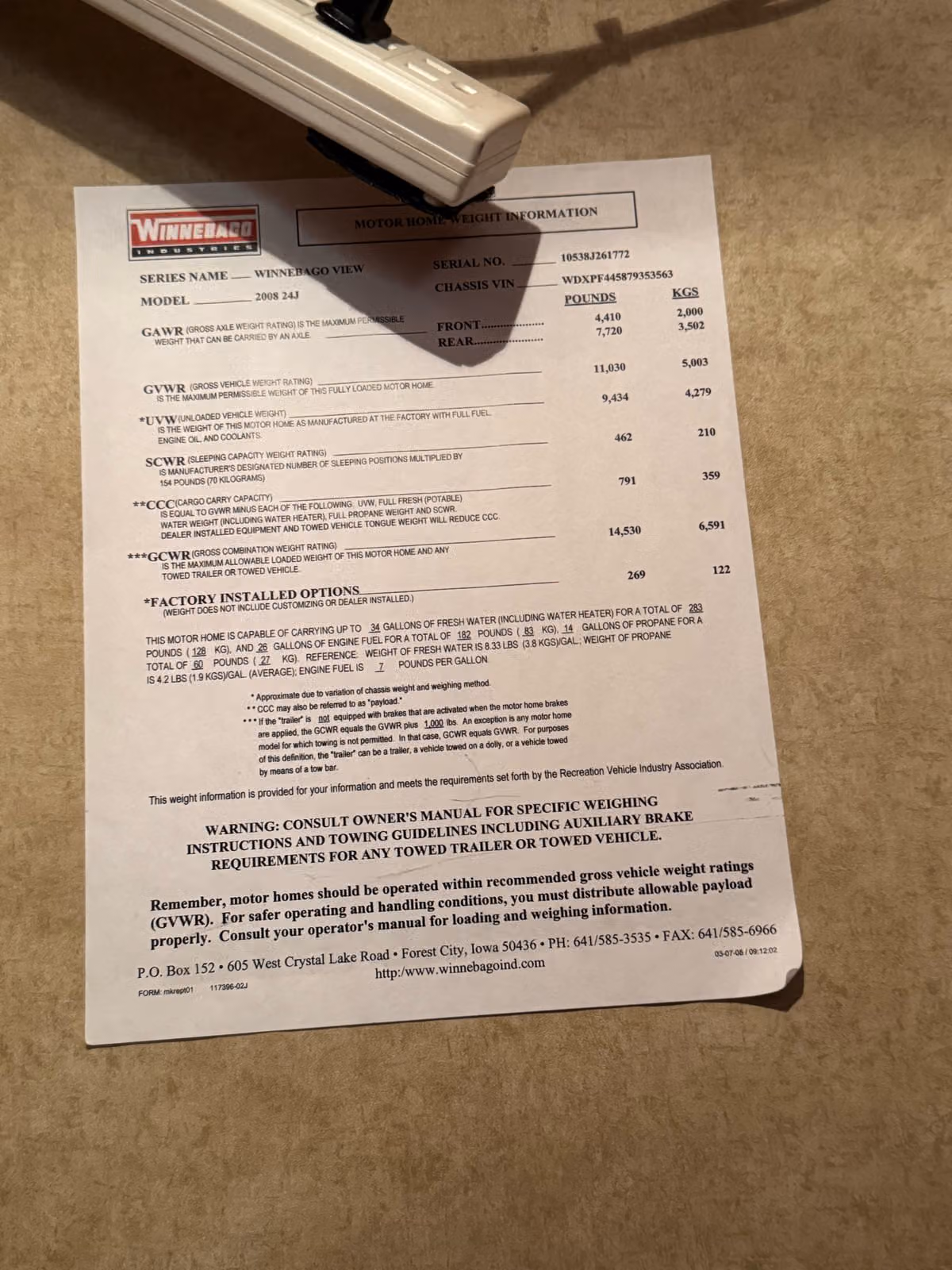 2008 Winnebago View Class B Diesel Image 21