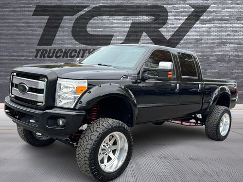 2014 Ford F-350 Super Duty Platinum Crew Cab 4x4 6.7 Diesel Lifted Lower Image 3