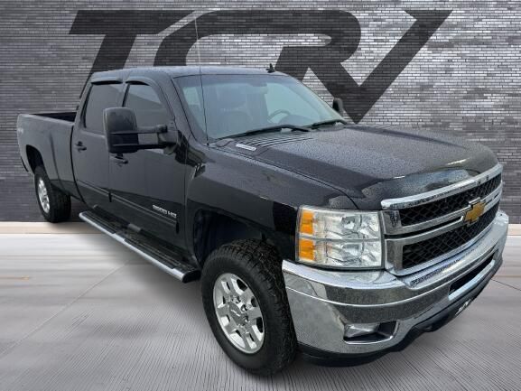 Black 2012 Chevrolet Silverado 3500HD LTZ Crew Cab 4WD Pickup Truck Four-Wheel Drive Automatic