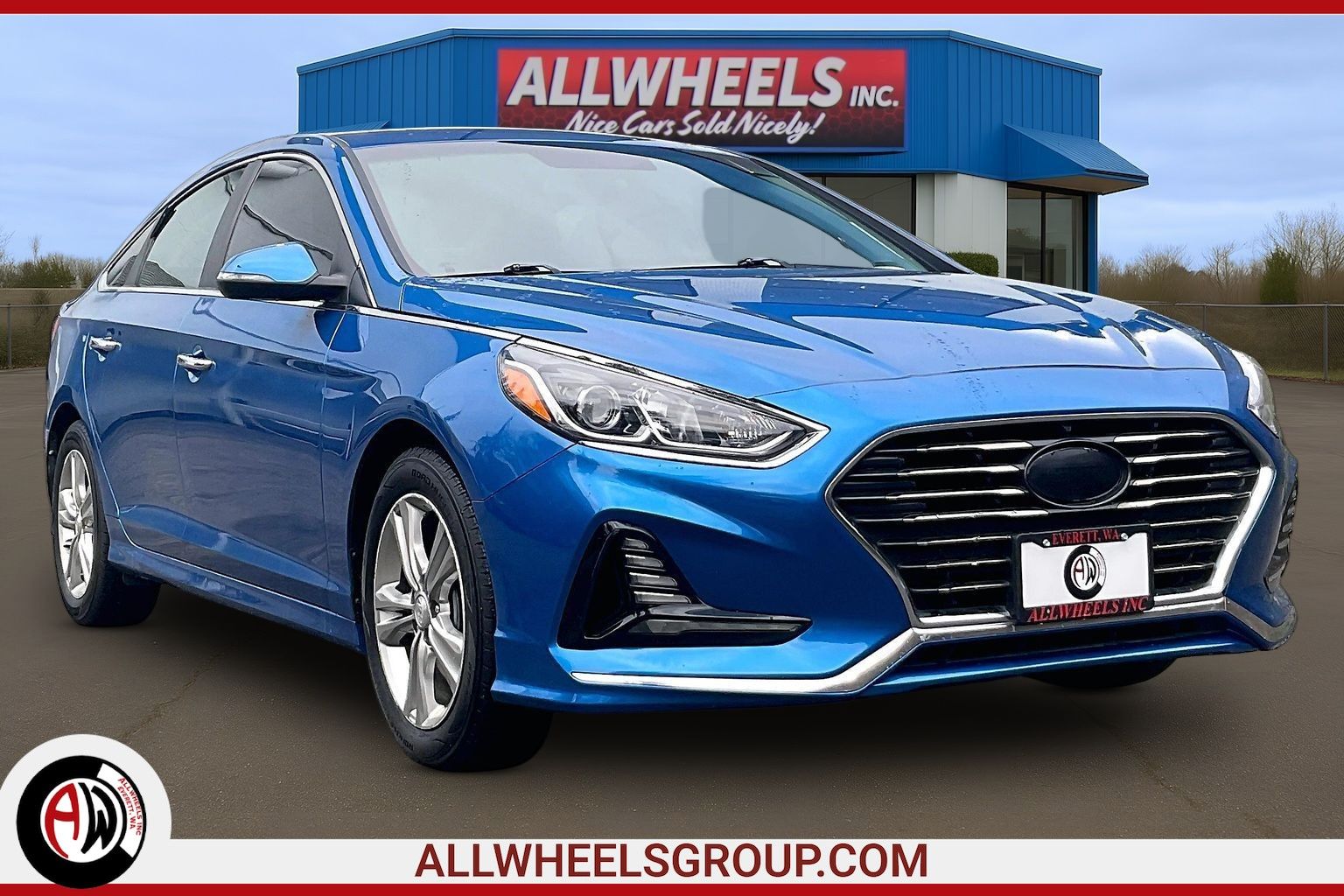 Electric Blue 2018 Hyundai Sonata SEL FWD Sedan Front-Wheel Drive Automatic