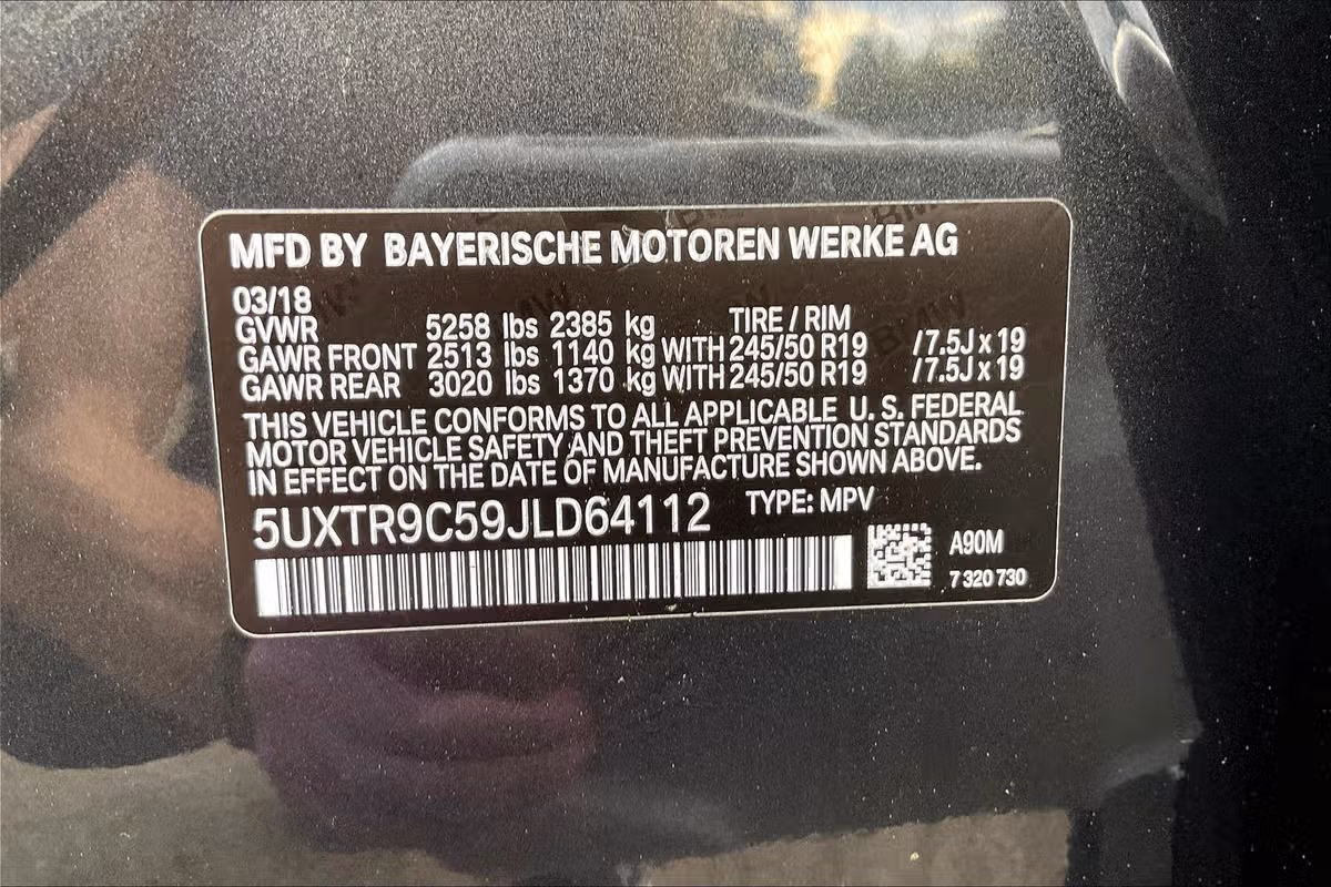 2018 BMW X3 xDrive30i Image 32