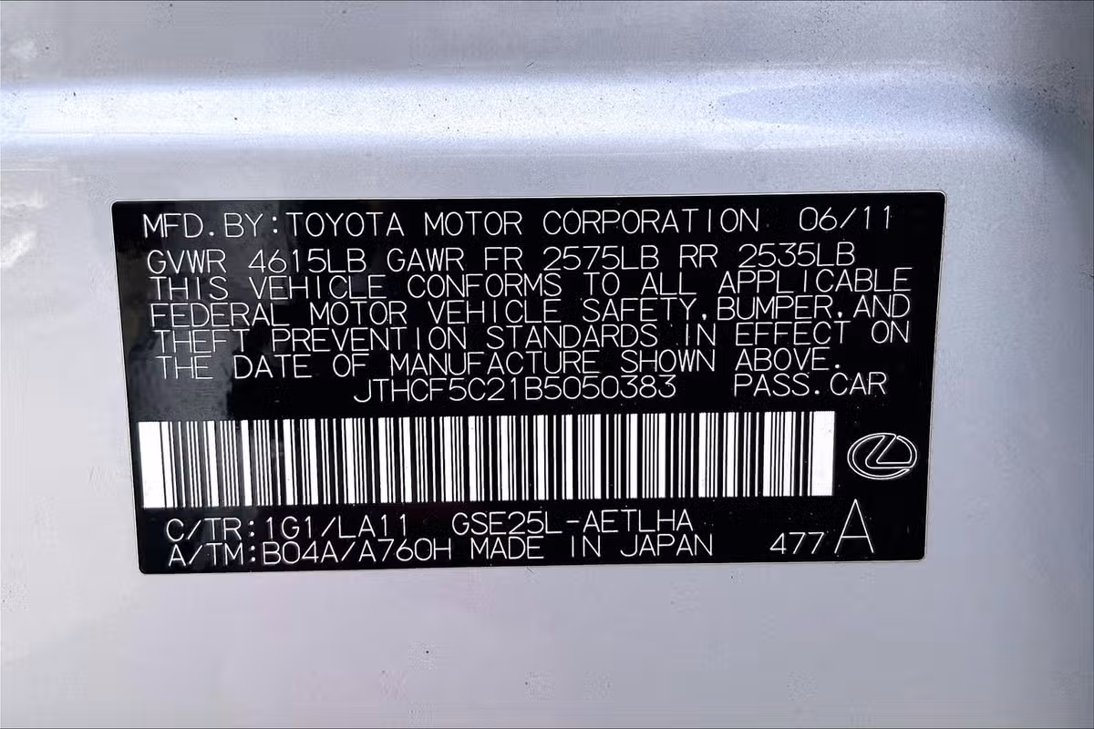 2011 Lexus IS 250 Base Image 32