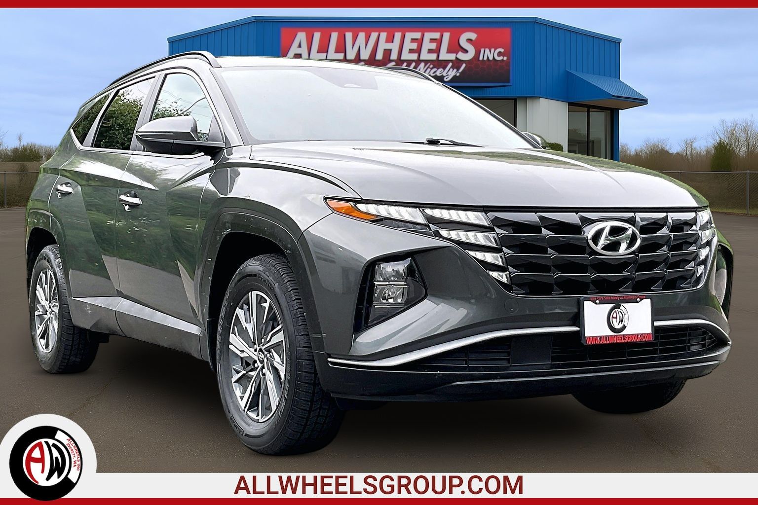Amazon Gray 2022 Hyundai Tucson Hybrid Blue AWD SUV / Crossover All-Wheel Drive Automatic