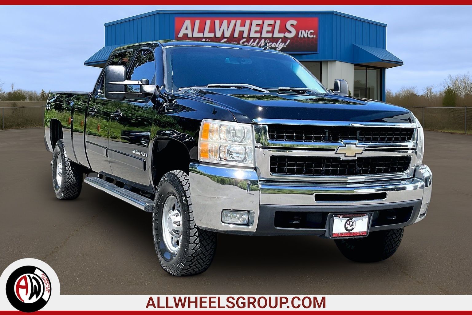 Black 2008 Chevrolet Silverado 2500HD Pickup Truck Four-Wheel Drive Automatic