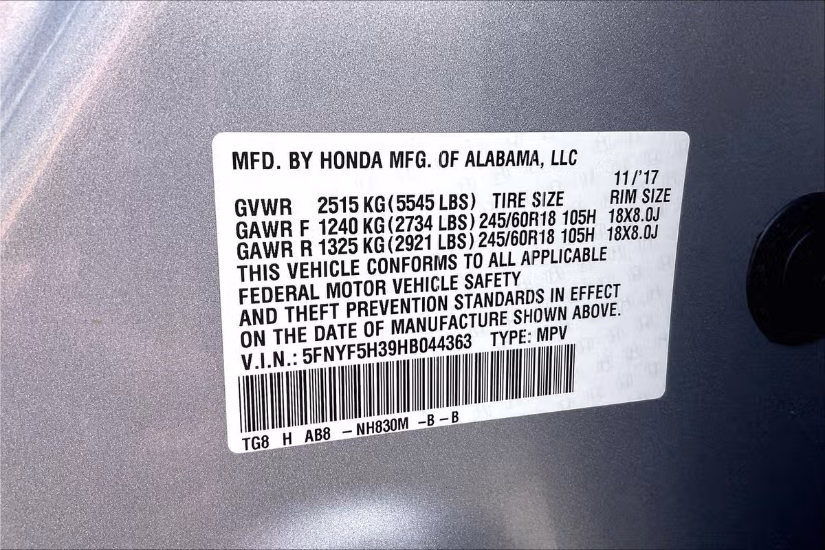 2017 Honda Pilot EX Image 33