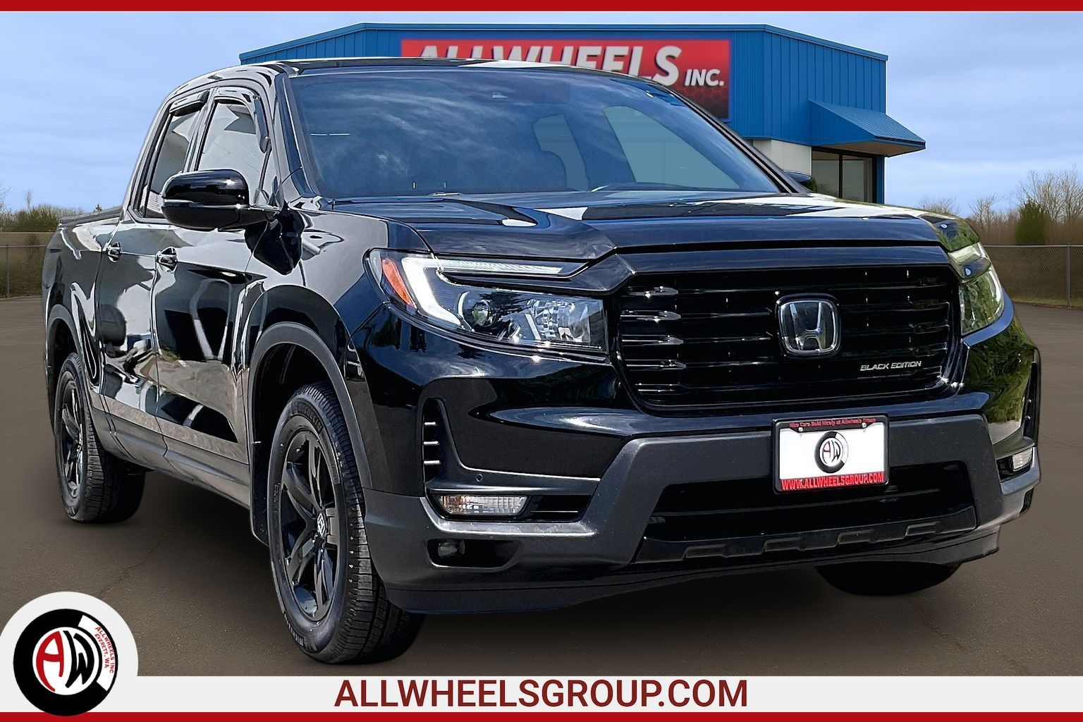 Crystal Black Pearl 2021 Honda Ridgeline Pickup Truck All-Wheel Drive Automatic