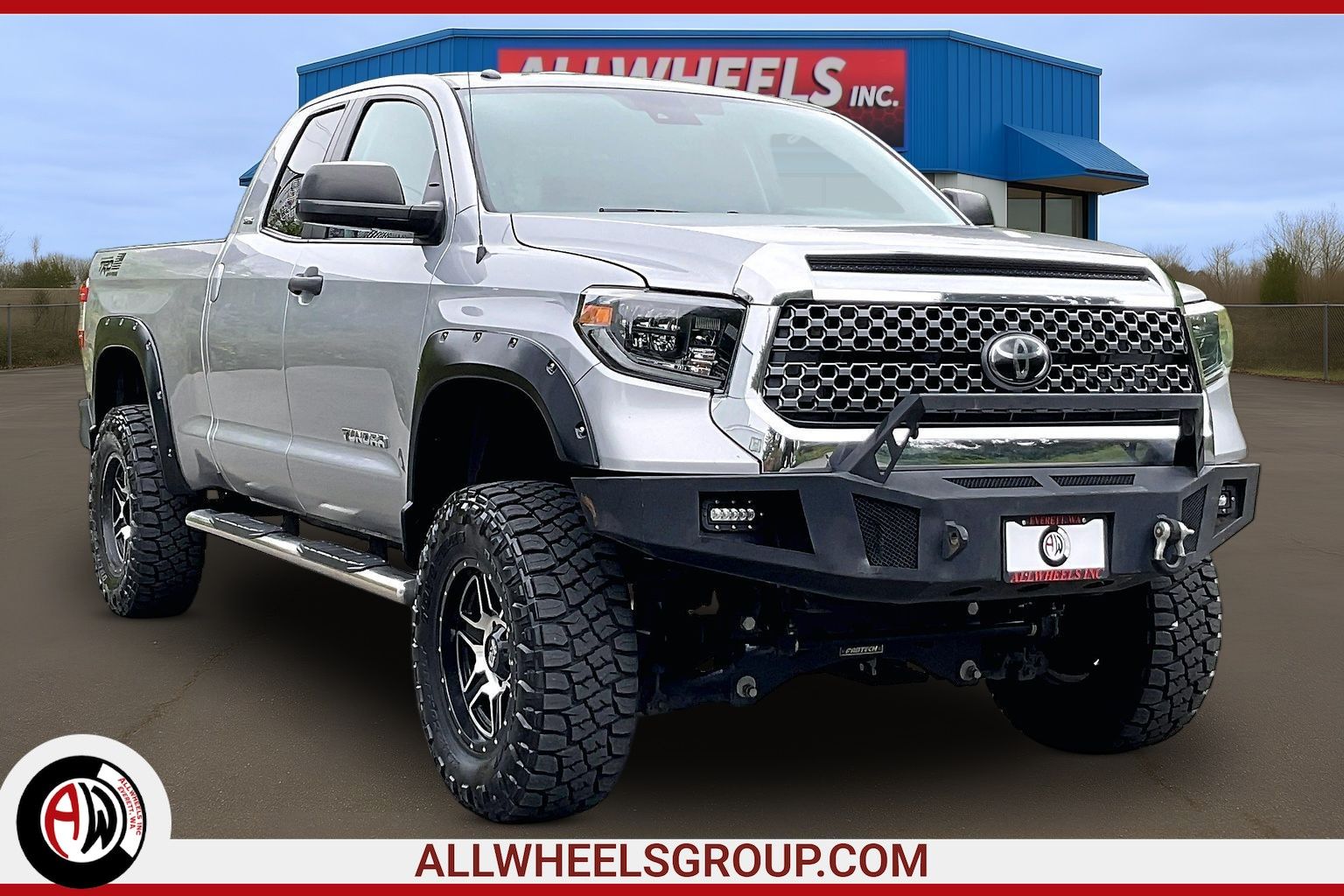 Silver Sky Metallic 2018 Toyota Tundra Pickup Truck Four-Wheel Drive Automatic