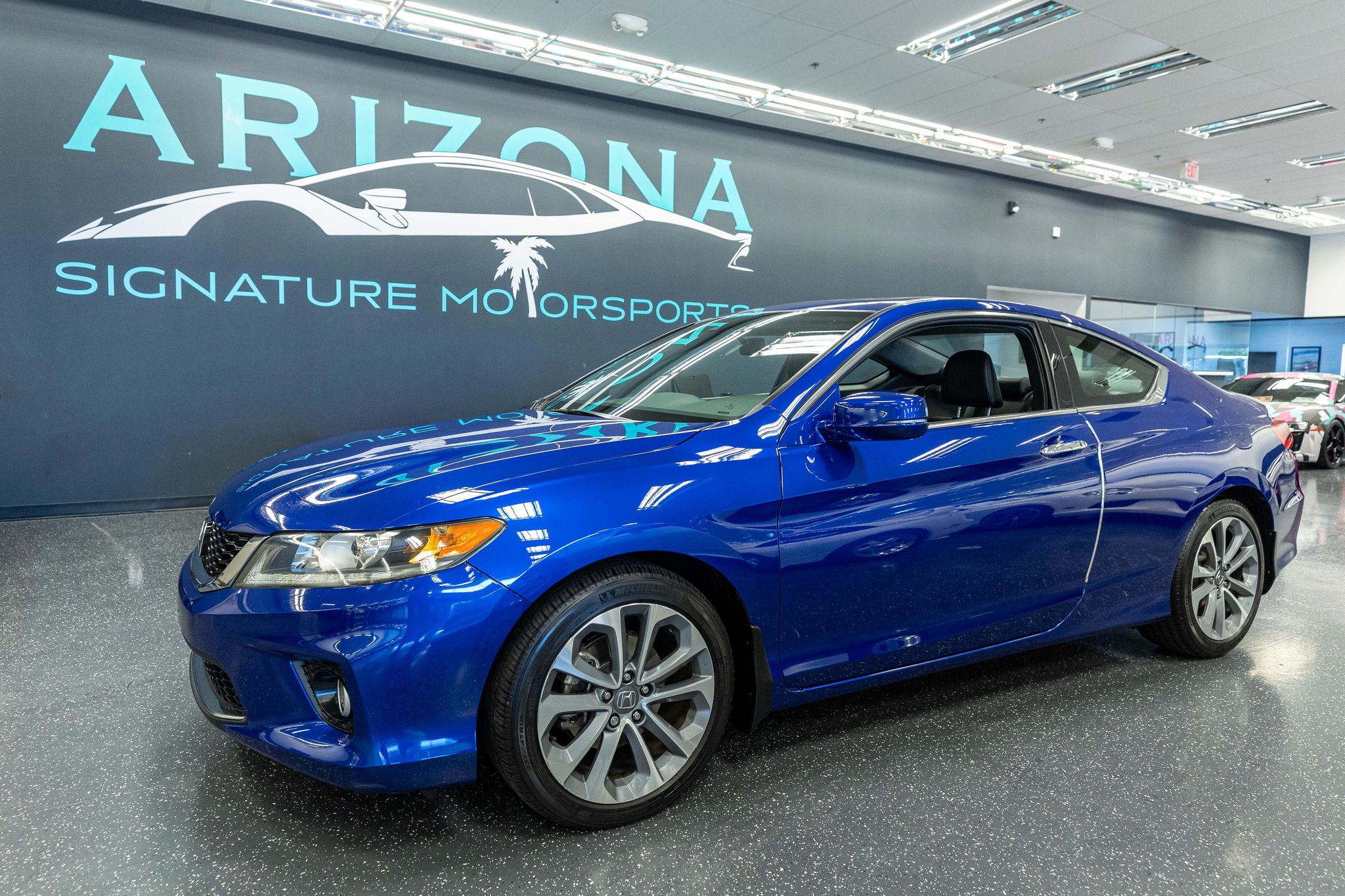 Blue 2014 Honda Accord Coupe Coupe Front-Wheel Drive Automatic