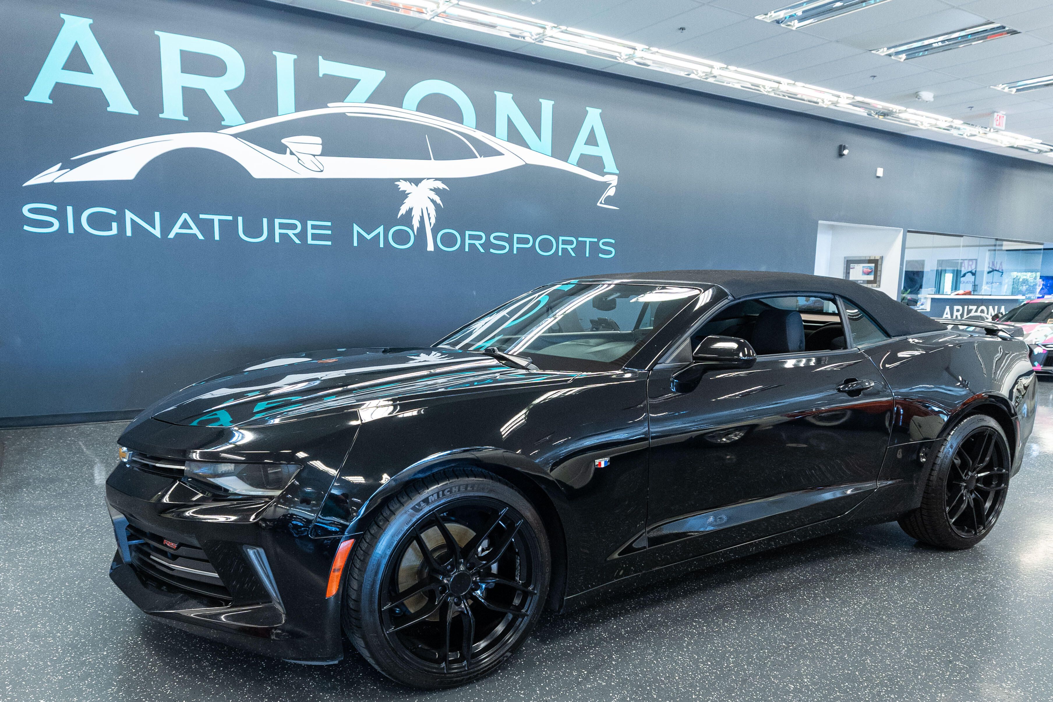 Black 2018 Chevrolet Camaro 1LT Convertible RWD Convertible Rear-Wheel Drive Automatic