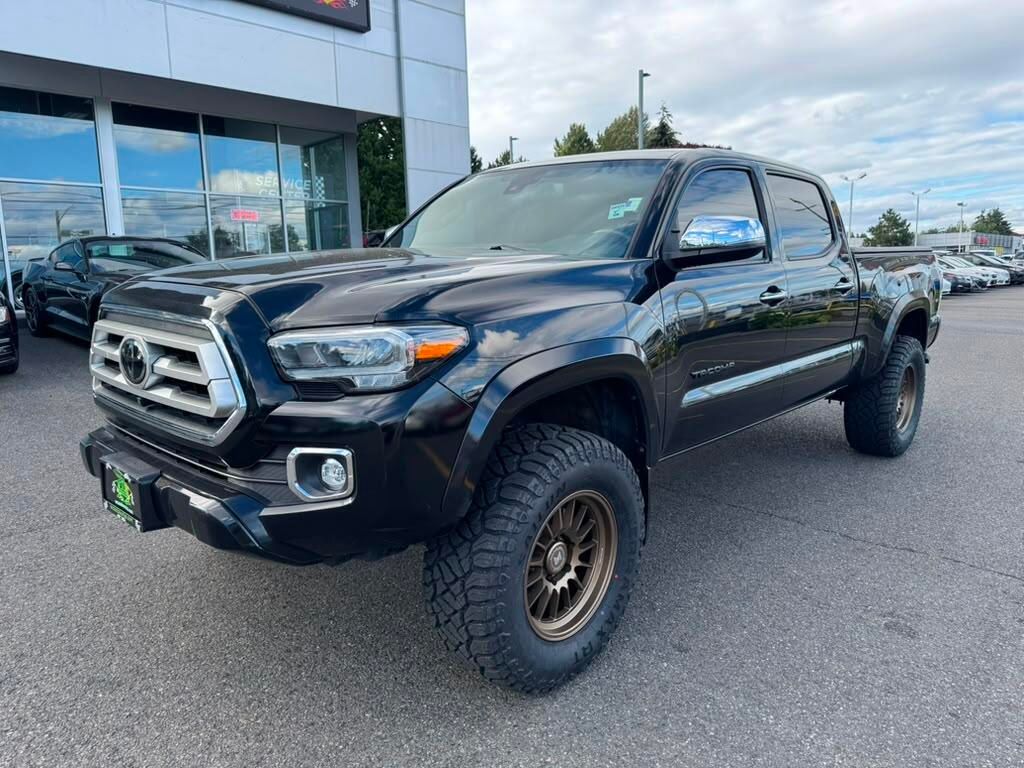 Midnight Black Metallic 2021 Toyota Tacoma Pickup Truck Four-Wheel Drive Automatic