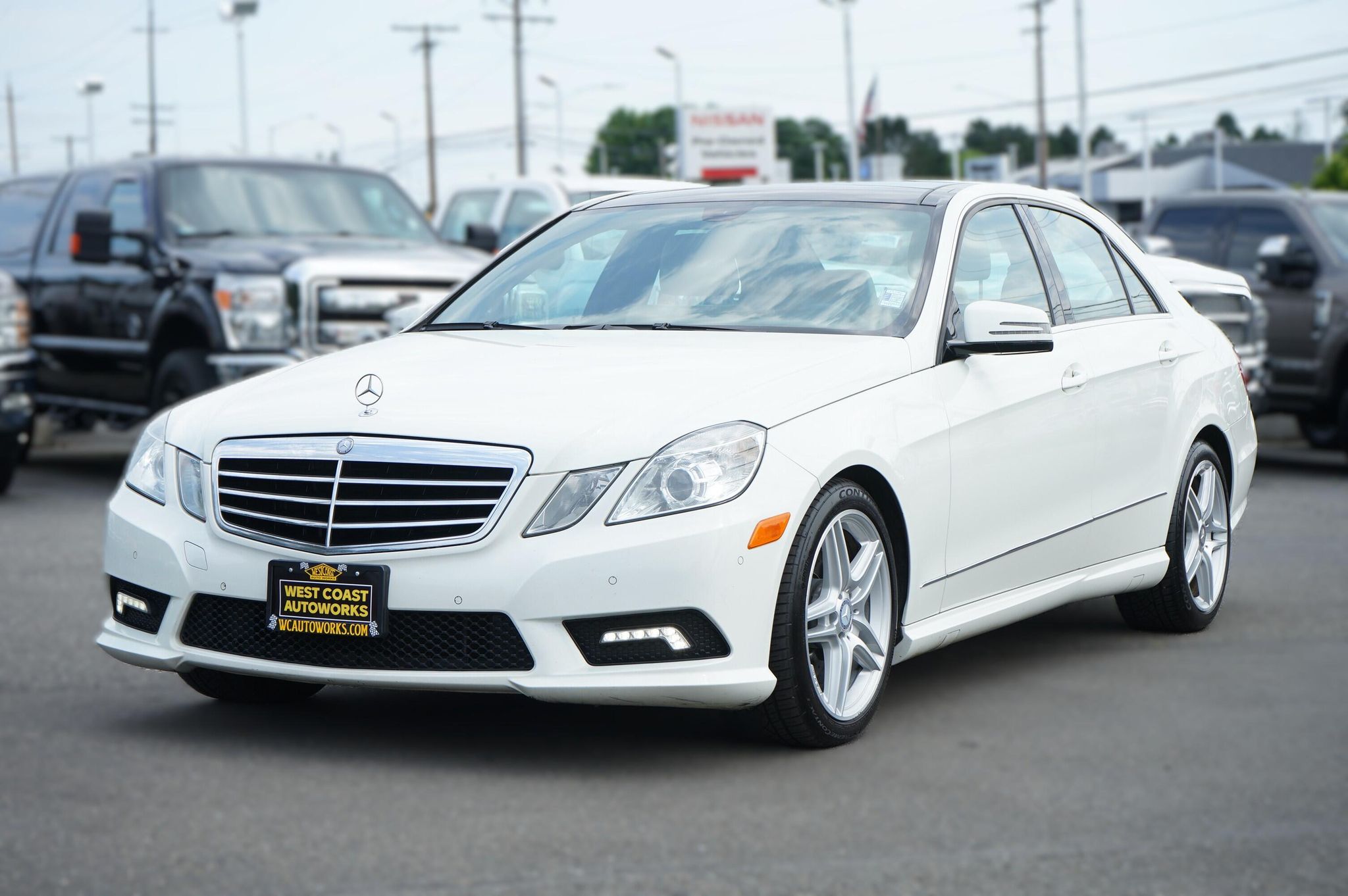 White 2011 Mercedes-Benz E-Class Sedan All-Wheel Drive Automatic