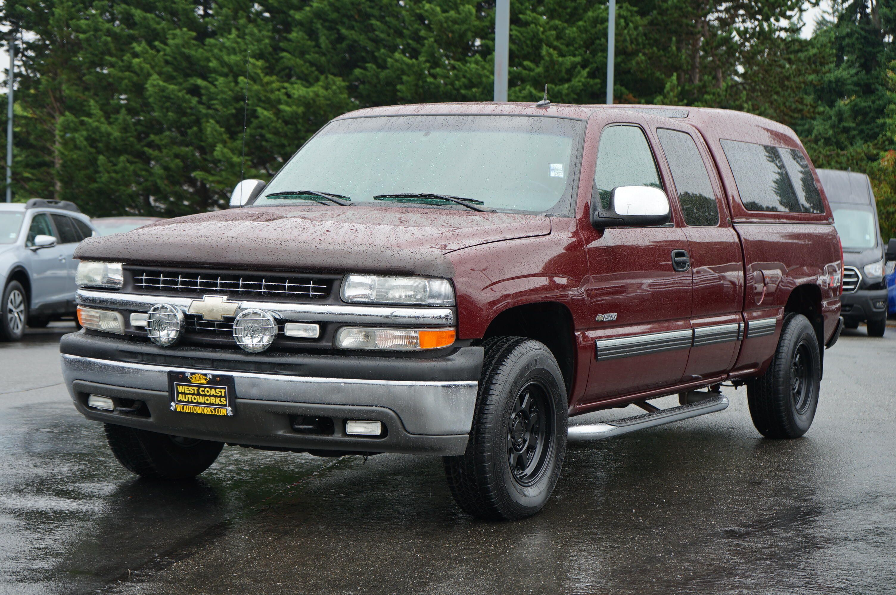 Red (Maroon) 2002 Chevrolet Silverado 1500 Pickup Truck Four-Wheel Drive Automatic