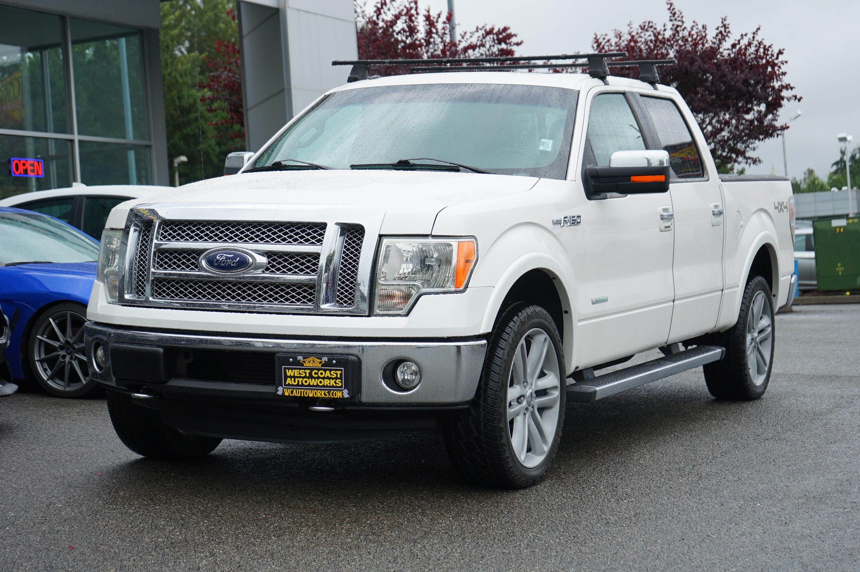 White Platinum Metallic Tri-Coat 2012 Ford F-150 Pickup Truck Four-Wheel Drive Automatic