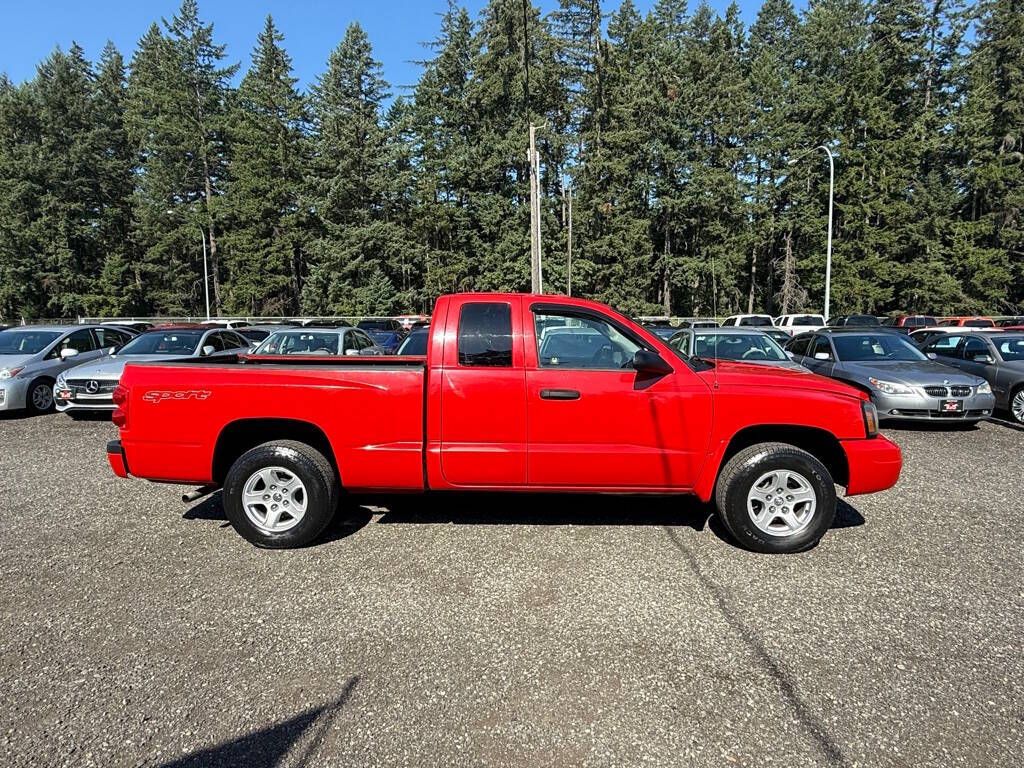 Red 2007 Dodge Dakota Pickup Truck 4X2 