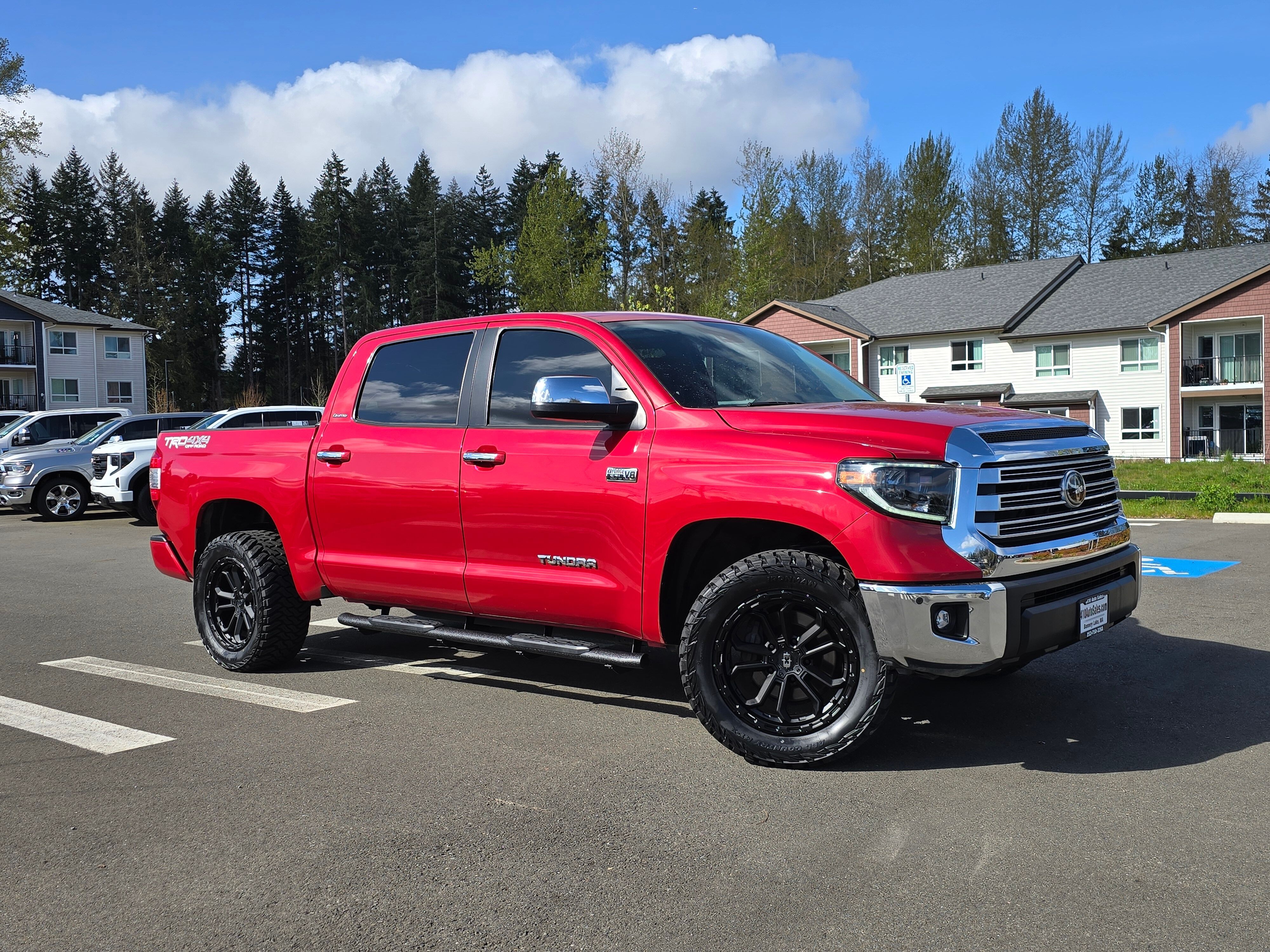 Barcelona Red Metallic 2021 Toyota Tundra Limited CrewMax 4WD Pickup Truck Four-Wheel Drive Automatic