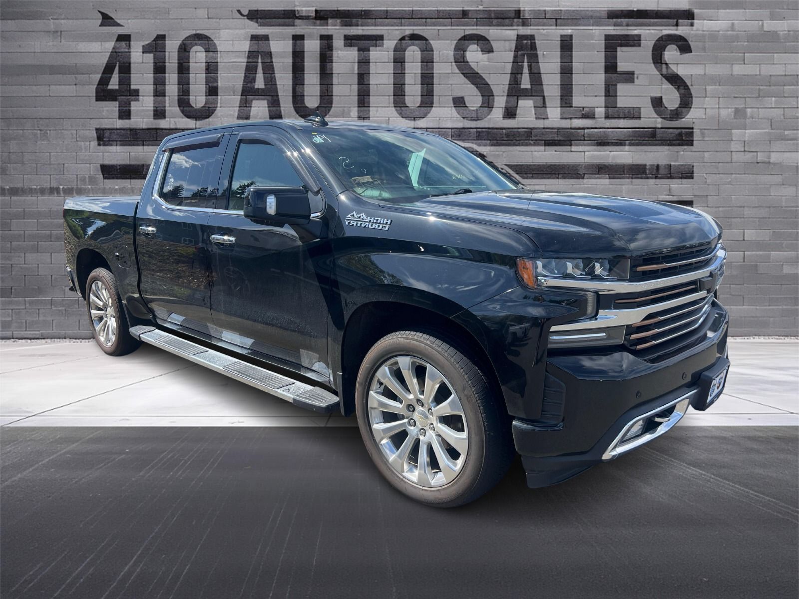 Black 2020 Chevrolet Silverado 1500 High Country Crew Cab 4WD Pickup Truck Four-Wheel Drive Automatic