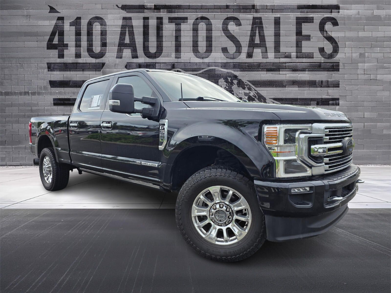 Agate Black 2021 Ford F-350 Super Duty Limited Crew Cab 4WD Pickup Truck Four-Wheel Drive Automatic