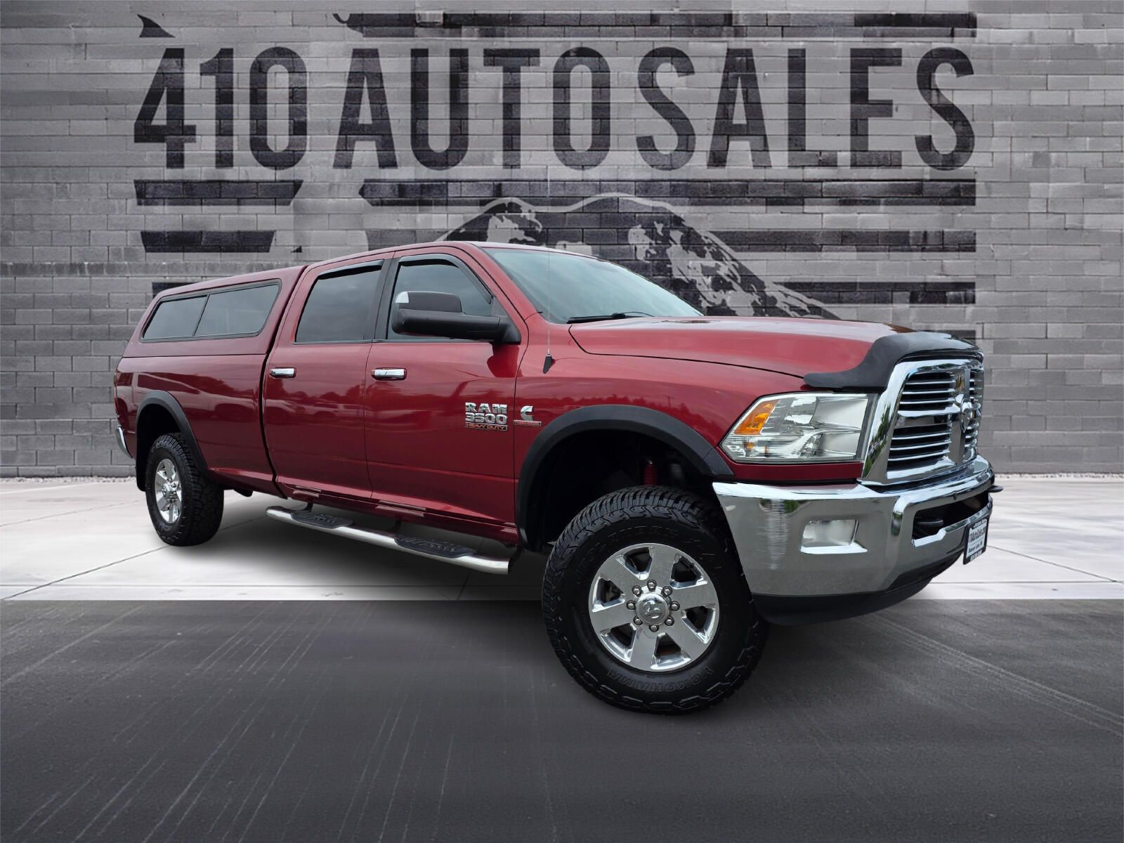 Red 2014 RAM 3500 Pickup Truck Four-Wheel Drive