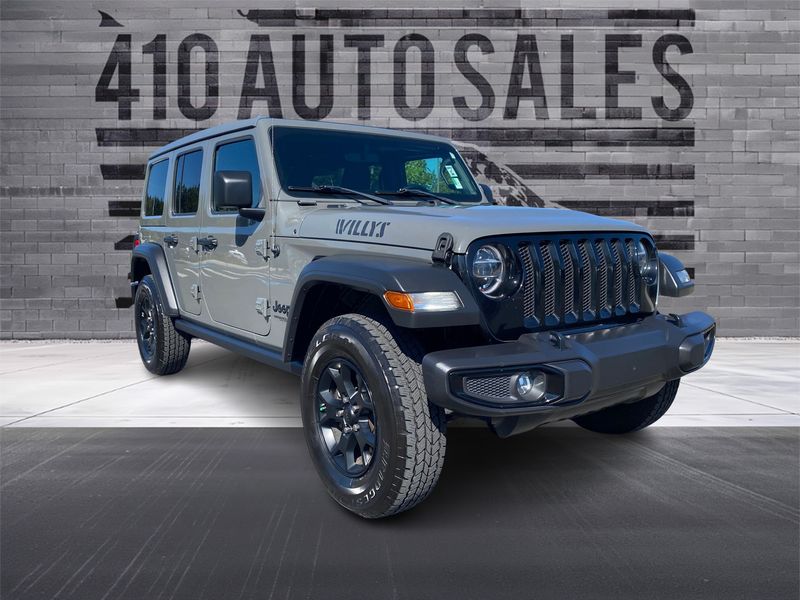 2021 Jeep Wrangler Unlimited WILLYS 4X4 *SKY POWER TOP* Upper Image 1
